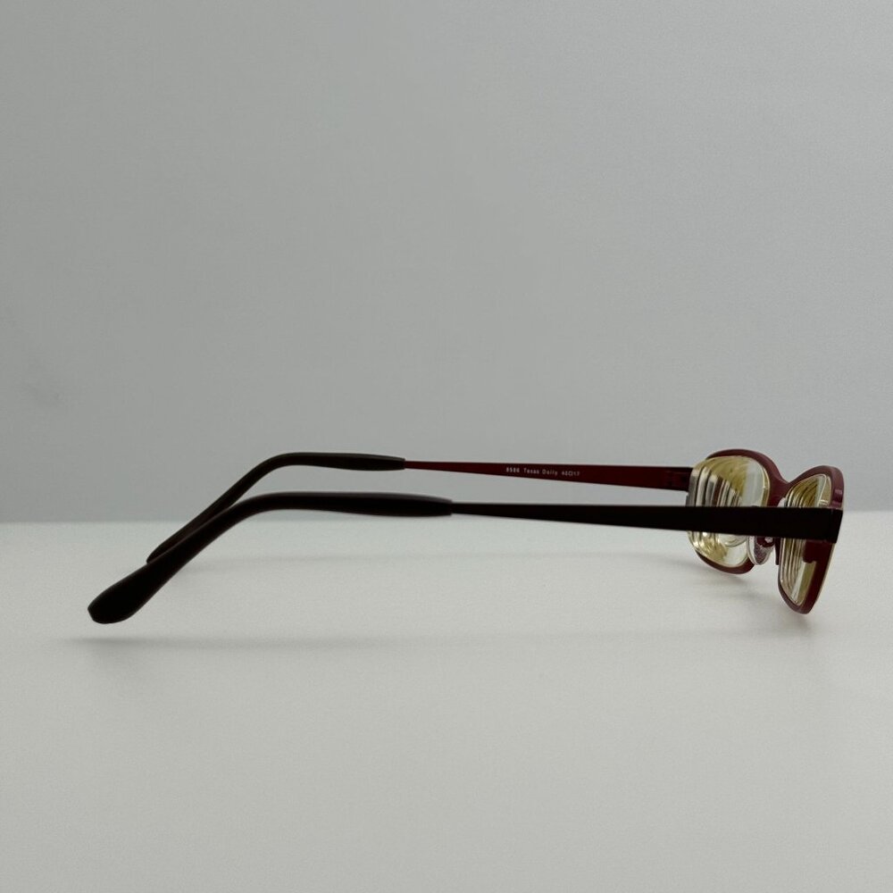 Bevel Eyeglasses Eye Glasses Frames 8586 Texas Dolly Dbrd Japan 48-17 - Picture 2 of 6